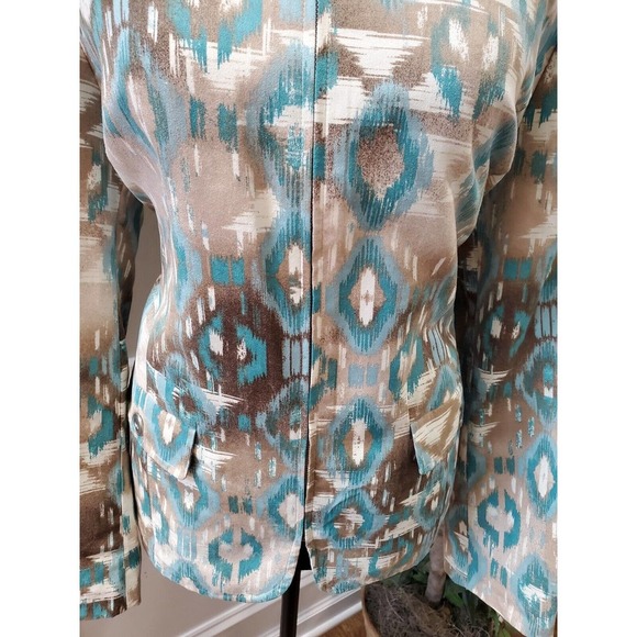 Alfred Dunner Women's Multicolor Polyester Long Sleeve Full Zip Casual Jacket 14 - Picture 3 of 12